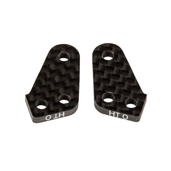Steering Block Arms, HT 0 for Team Associated RC10B74 FT 4WD 1/10 (Koolstofvezel)