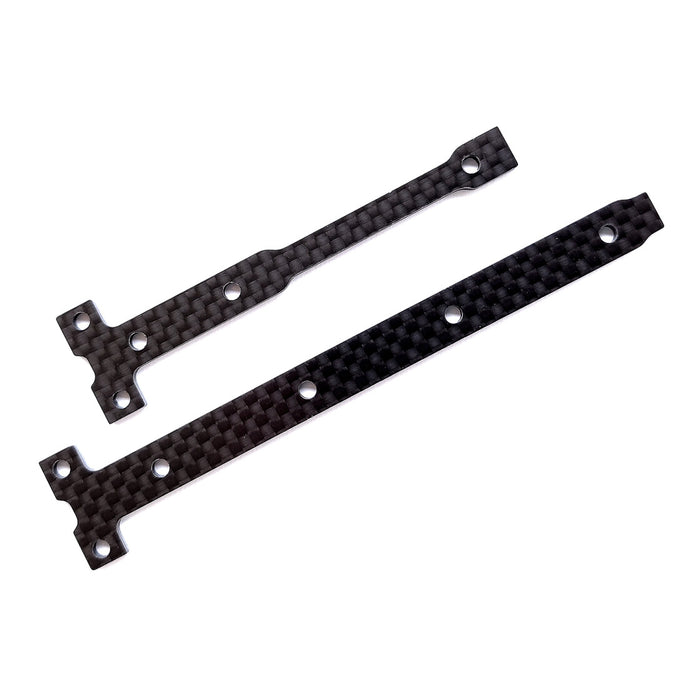 Chassis Brace Support Set, 2.0mm for Team Associated RC10B74 4WD 1/10 (Koolstof)