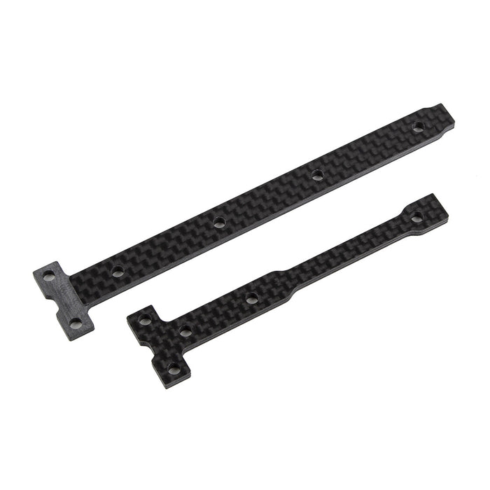Stiff Chassis Brace Support Set for Team Associated RC10B74.2 FT 1/10 (Carbon Fiber)