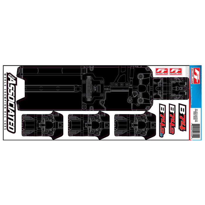 Chassis Protective Sheet for Team Associated RC10B74.2 FT 1/10