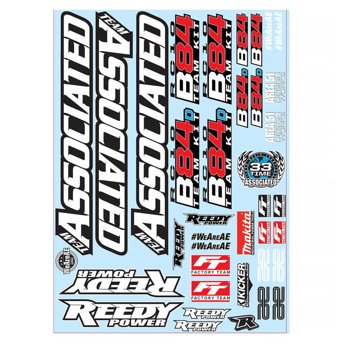 Decal Sheet for Team Associated RC10B84 1/10