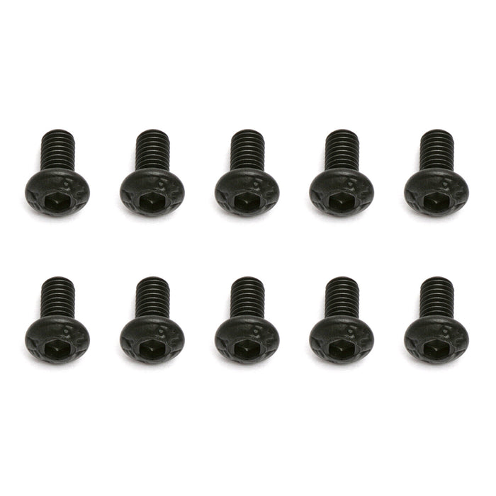 Screws, 3x0.5x6mm BHCS for Team Associated RC10B6 1/10