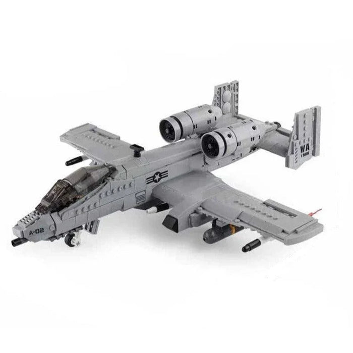 Thunderbolt II A10 Fighter Jet Plane Building Blocks 3D Model (961 stukken) - upgraderc