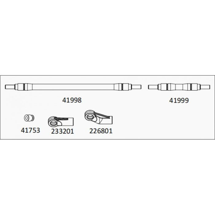 Cross RC Steering Rod Assembly for TL4 1/8