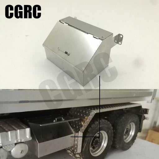 Tool Equipment Box for Tamiya 1/14 Truck (RVS) Onderdeel CGRC 