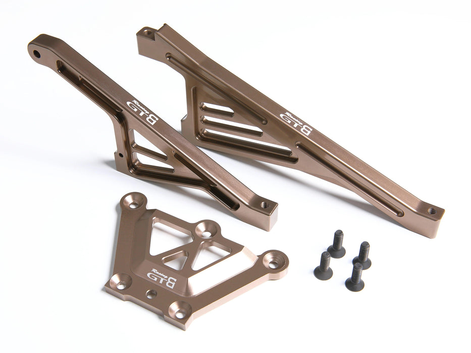 Top Chassis Plate Front/rear Chassis Support Brace Set for Losi 5ive-T (Metaal) - upgraderc