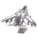 Tornado Fighter Jet 3D Model (83 Roestvrij Staal) Bouwset Piececool 