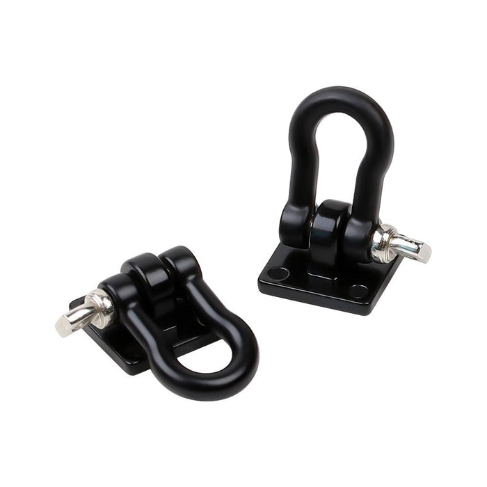 Tow Hook for Crawler 1/10 Onderdeel upgraderc Tow hook with mount black 