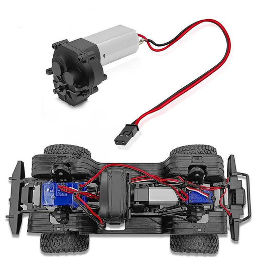 Transmission Gearbox w/ Brushed Motor for Traxxas TRX4M Bronco Defender 1/18 (Metaal) - upgraderc