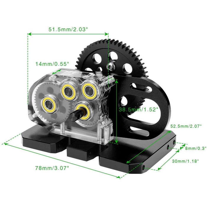Transmission LCG 2.Low Transmission Gearbox for AXIAL SCX10 I II - upgraderc