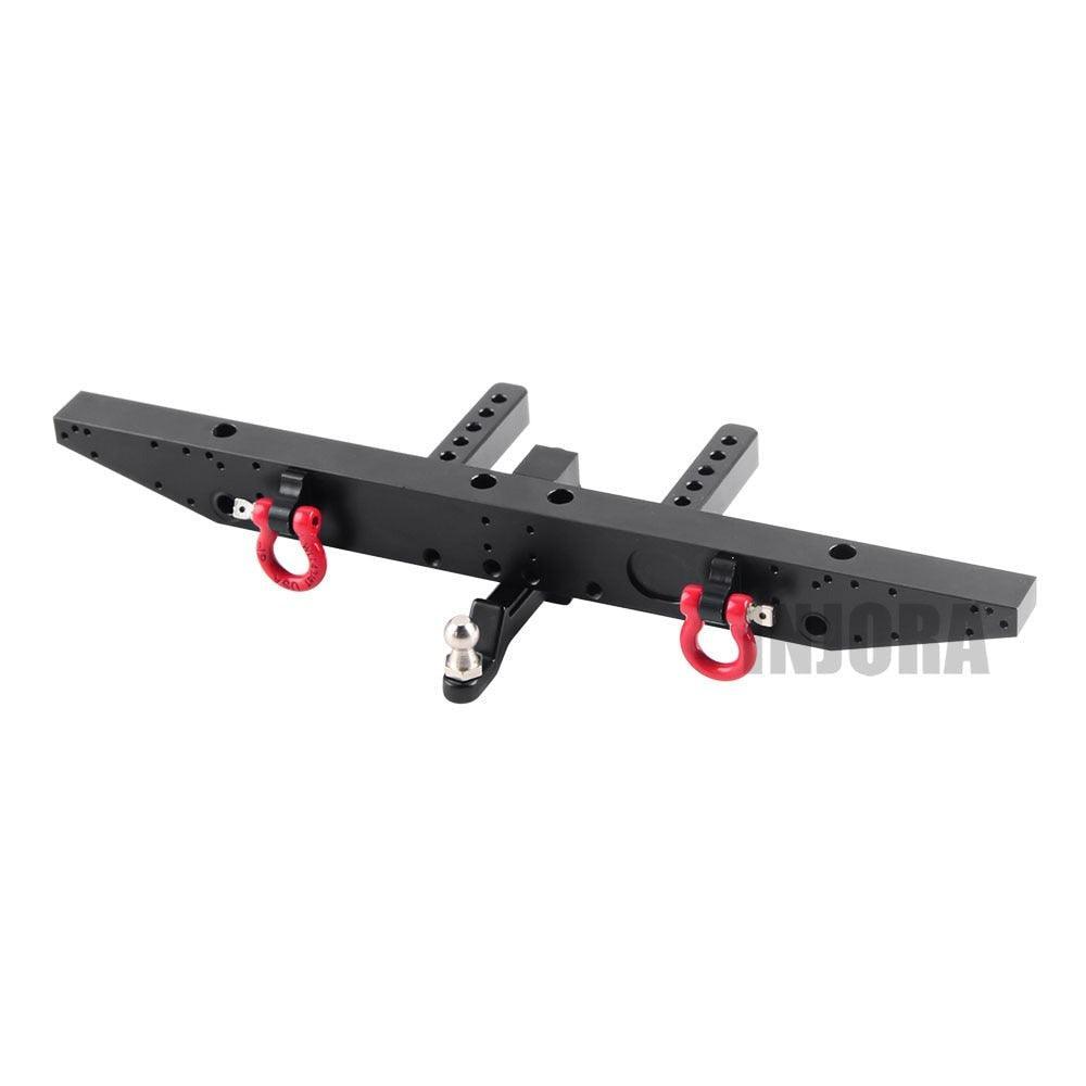 TRX4 Achterbumper met tow hooks en trekhaak (Metaal) Onderdeel Injora 