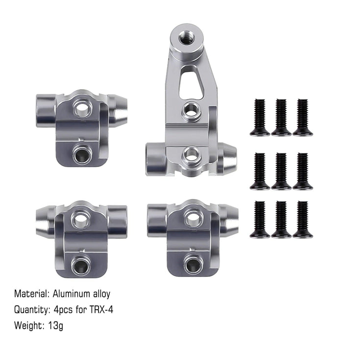 TRX4 Axle mount set (Aluminium) #8227 Onderdeel Injora Silver 