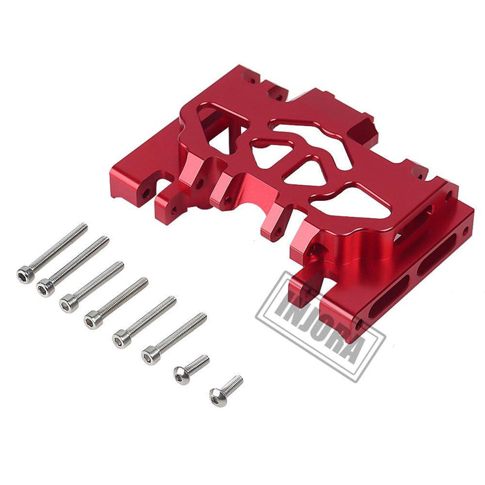 TRX4 Gearbox mount (Aluminium) Onderdeel Injora Red 