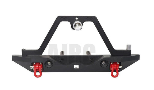 TRX4/SCX10 II/III Voor- en achterbumper met LED lichten (Metaal) Onderdeel AJRC Rear bumper 