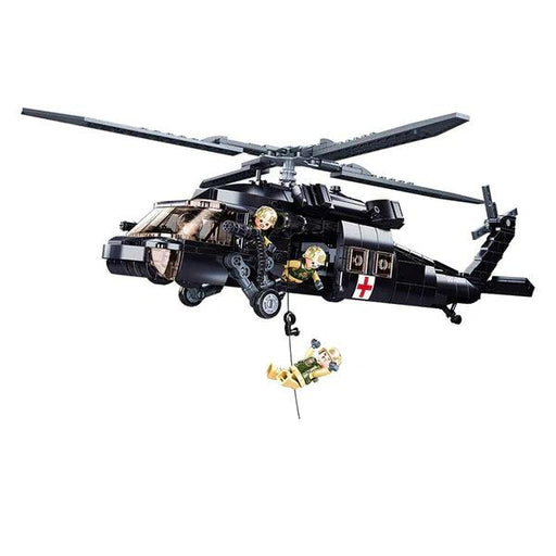 UH-60 Hawk Rescue Helicopter Model Building Blocks (692 stukken) - upgraderc