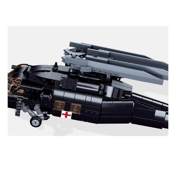 UH-60 Hawk Rescue Helicopter Model Building Blocks (692 stukken) - upgraderc