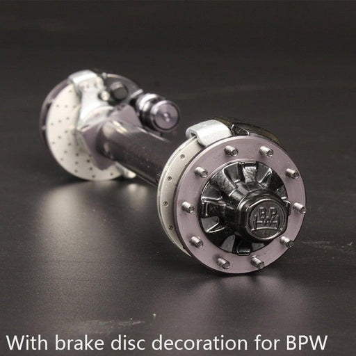 Unpowered Axle w/ Brake Disc for Tamiya Truck 1/14 (Metaal) Onderdeel RCATM for BPW 