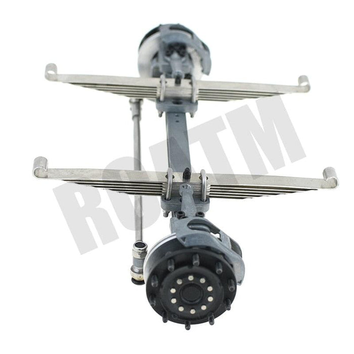 Unpowered Front Axle w/ Inclination for Tamiya Truck 1/14 (Metaal) Onderdeel RCATM 