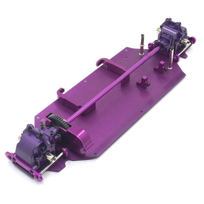 Upgrade Chassis Parts for WLtoys 1/12 (Metaal) Onderdeel upgraderc Purple 