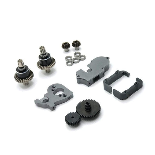 Upgrade Gear Set w/ Gear Dust Cover for WLtoys 1/12, 1/14 (Metaal) Onderdeel upgraderc Titanium 