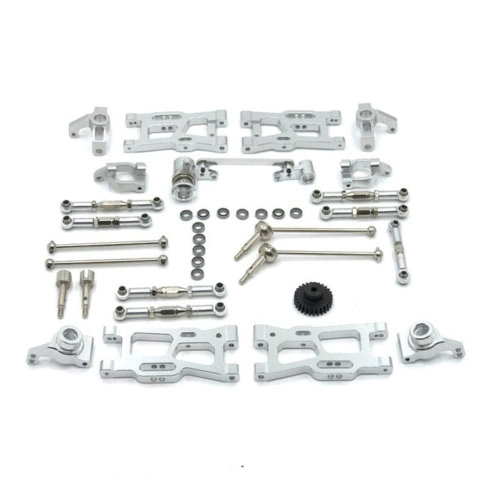 Upgrade Parts Kit for WLtoys 1/12, 1/14 (Metaal) Onderdeel upgraderc Silver 
