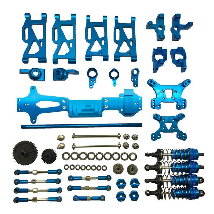 Upgrade Parts Kit for WLtoys 144001 (Metaal) Onderdeel upgraderc Blue 