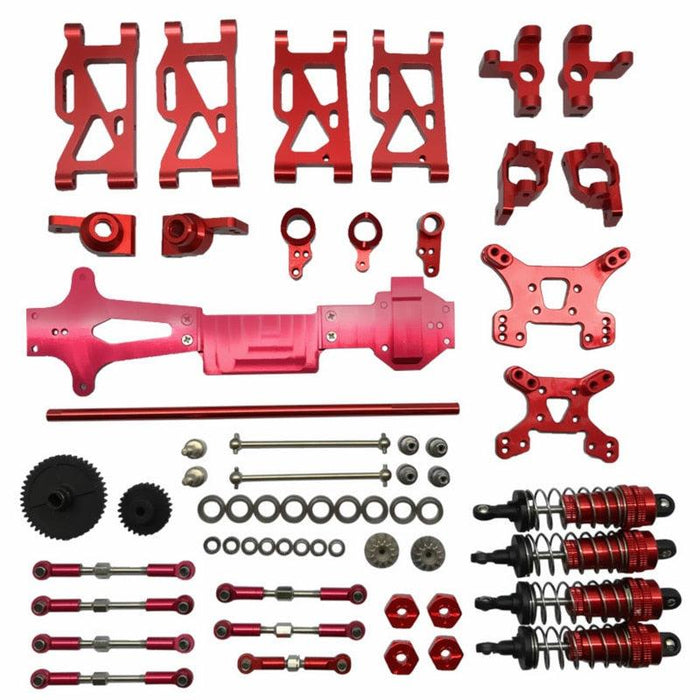 Upgrade Parts Kit for WLtoys 144001 (Metaal) Onderdeel upgraderc Red 