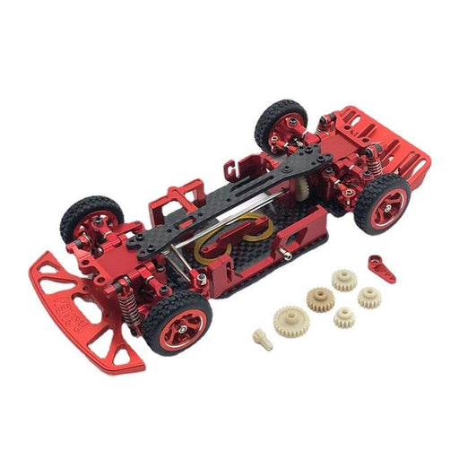 Upgraded Whole Car Frame, With Gear for WLtoys 1/28 Onderdeel upgraderc Red 