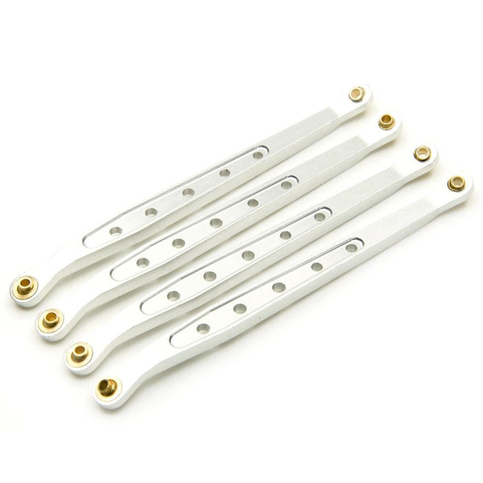 Upper/lower Suspension Link Rod Sets for Axial Wraith (Aluminium) Onderdeel Yeahrun Silver Lower 