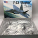 US F22A Raptor 1/72 Plane Model (Plastic) Bouwset HobbyBoss 
