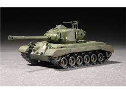 US M46 Patton Medium Tank 1/72 Model (Plastic) Bouwset TRUMPETER 
