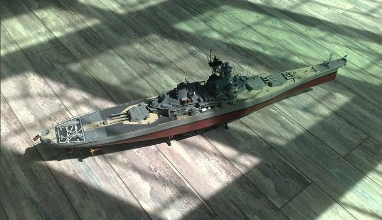 US New Jersey BB-62 Battleship 1/350 Model (Plastic) Bouwset upgraderc