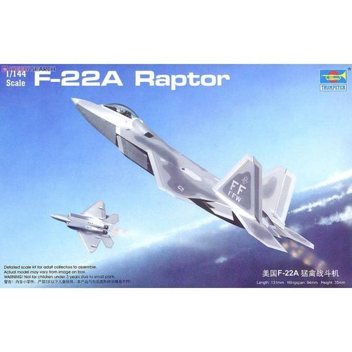 USA F-22 Raptor 1/144 Aircraft Model (Plastic) Bouwset TRUMPETER 