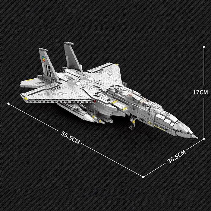 USA F15E Fighter Jet Building Blocks Model (2216 stukken) - upgraderc