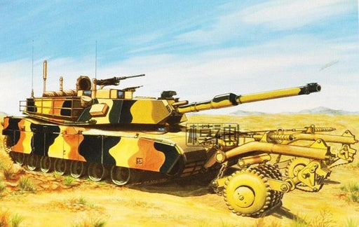USA M1A1HA Minesweeper Tank 1/35 Model (Plastic) Bouwset WSN 