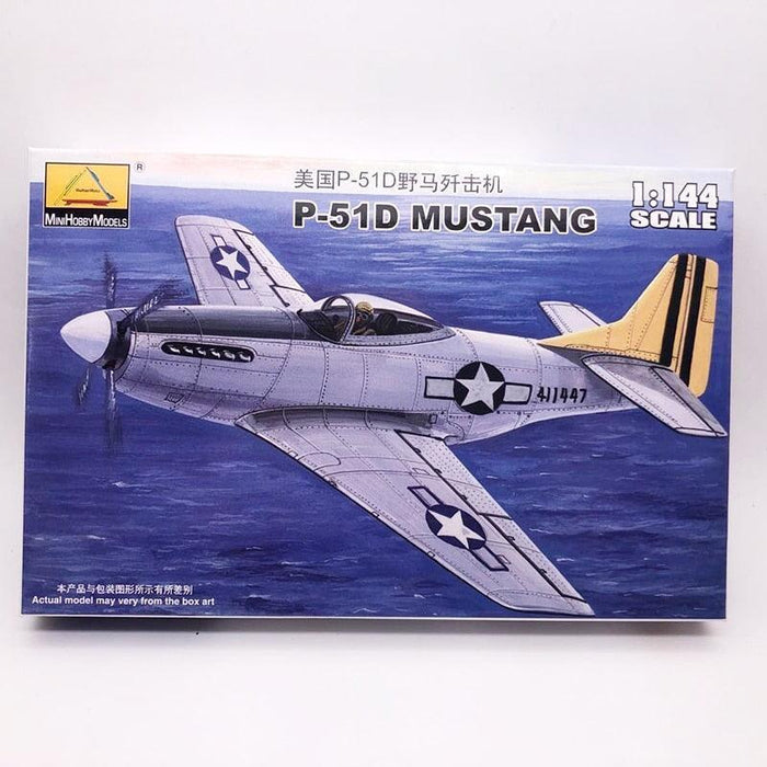 USA P-51D 1/144 Military Fighter Model (Plastic) Bouwset MiniHobbyModels