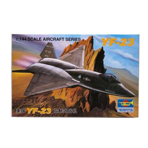 USA YF-23 Grey Magic 1/144 Aircraft Model (Plastic) Bouwset TRUMPETER original box 