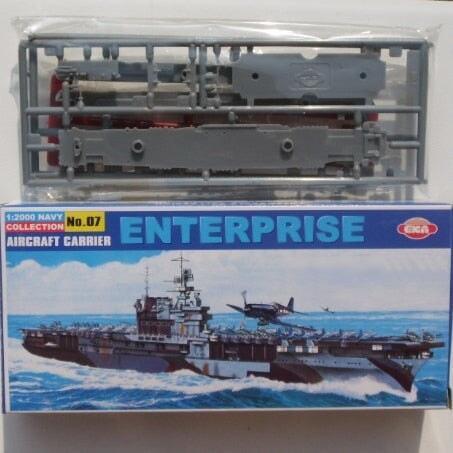 USS Enterprise CVN-65 Aircraft Carrier 1/2000 Model (Plastic) Bouwset EKA