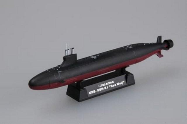 USS SEAWOLF SSN-21 Nuclear Sub 1/700 Model (Plastic) Bouwset HobbyBoss 