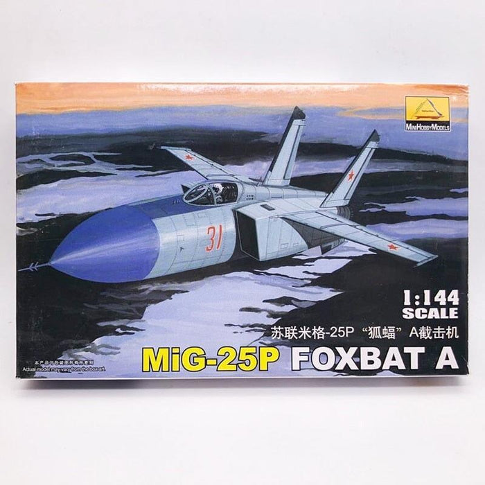 USSR MIG-25P 1/144 Military Fighter Model (Plastic) Bouwset MiniHobbyModels