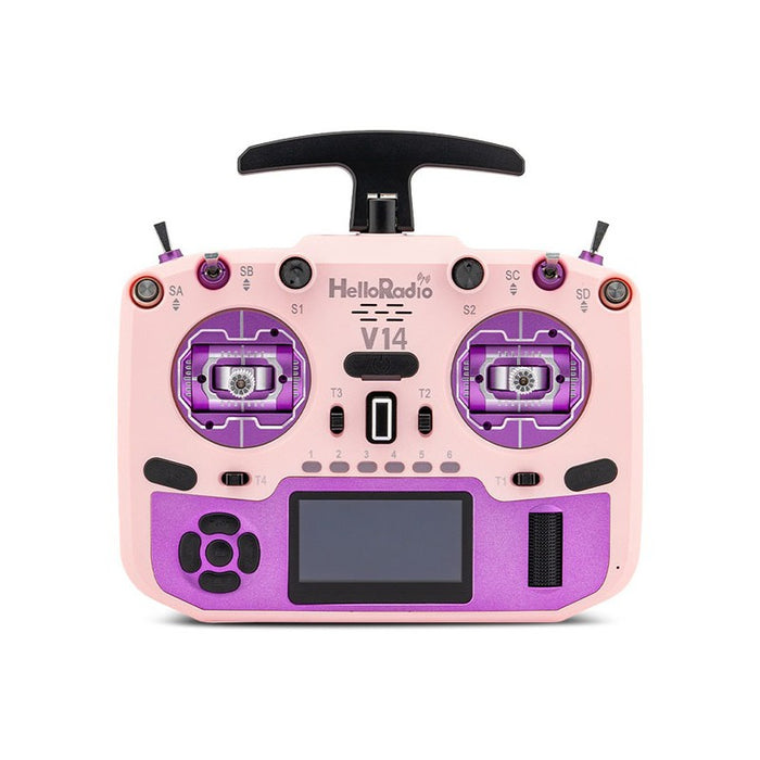 HelloRadioSky V14 MAX OLED 2,4GHz 4in1 LBT Radio (Multimode - M2) - Purple/Pink