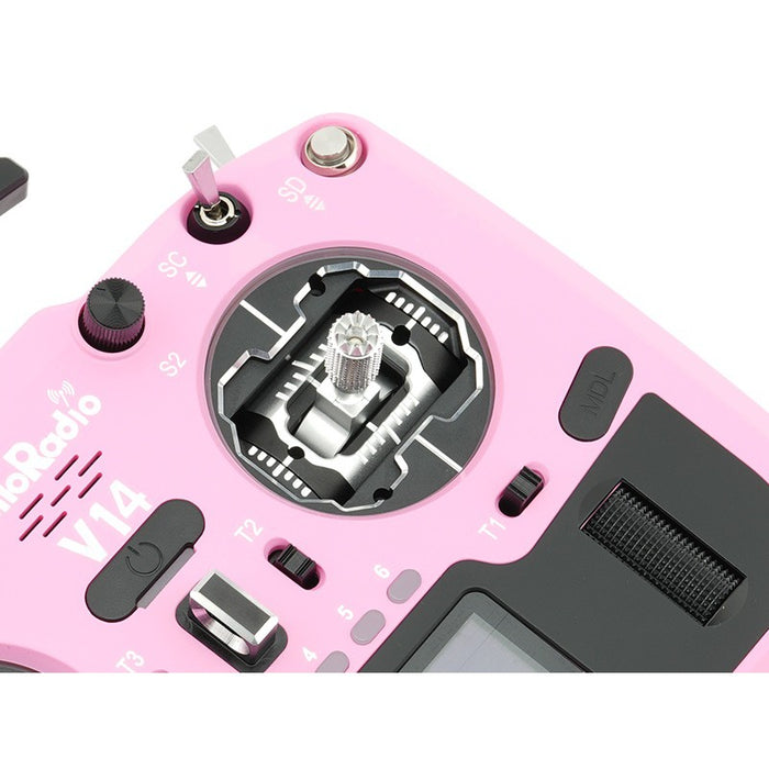 HelloRadioSky V14 MAX OLED 2,4GHz ELRS LBT Radio (Multimode - M2) - Black/Pink