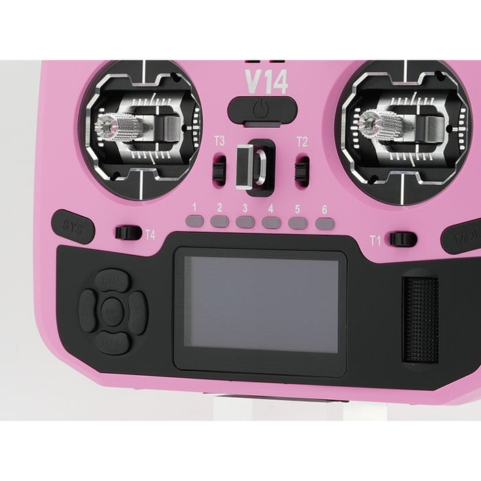 HelloRadioSky V14 MAX OLED 2,4GHz ELRS LBT Radio (Multimode - M2) - Black/Pink