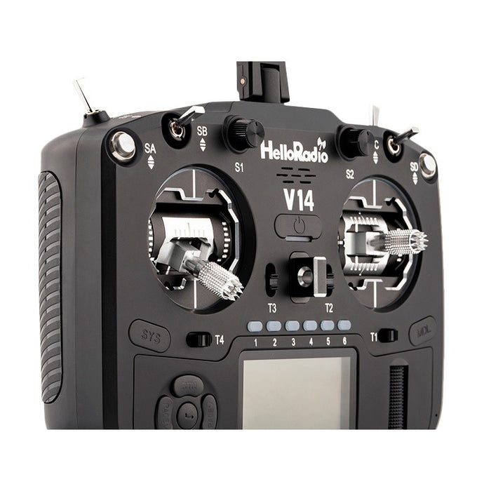 HelloRadioSky V14 MAX R9 OLED 2,4GHz 4in1 LBT Radio (Multimode - M2) - Black/Black