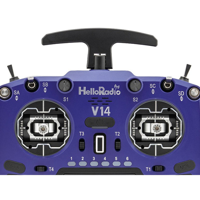 HelloRadioSky V14 MAX R9 OLED 2,4GHz 4in1 LBT Radio (Multimode - M2) - Black/Blue