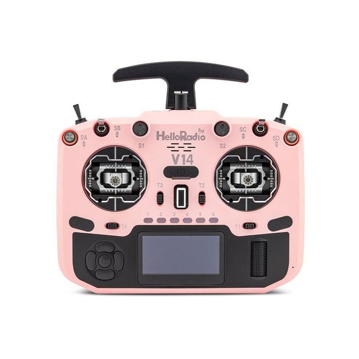 HelloRadioSky V14 MAX R9 OLED 2,4GHz 4in1 LBT Radio (Multimode - M2) - Black/Pink