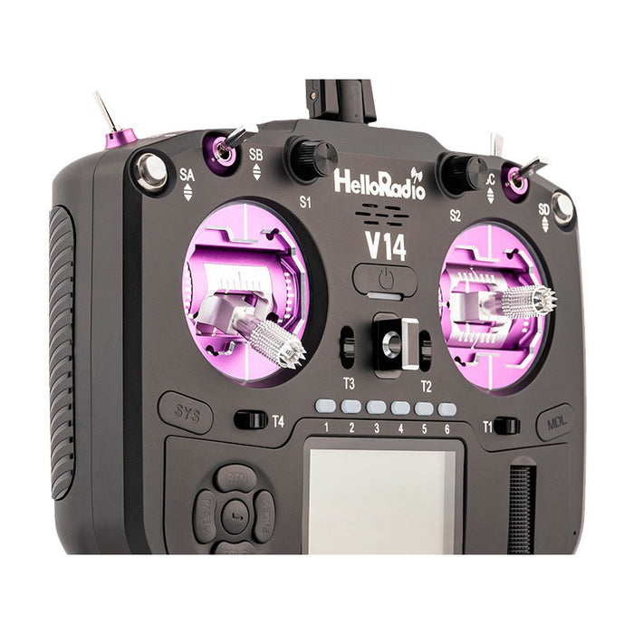 HelloRadioSky V14 MAX R9 OLED 2,4GHz 4in1 LBT Radio (Multimode - M2) - Black/Purple