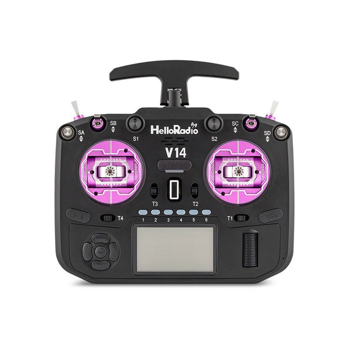 HelloRadioSky V14 MAX R9 OLED 2,4GHz 4in1 LBT Radio (Multimode - M2) - Black/Purple