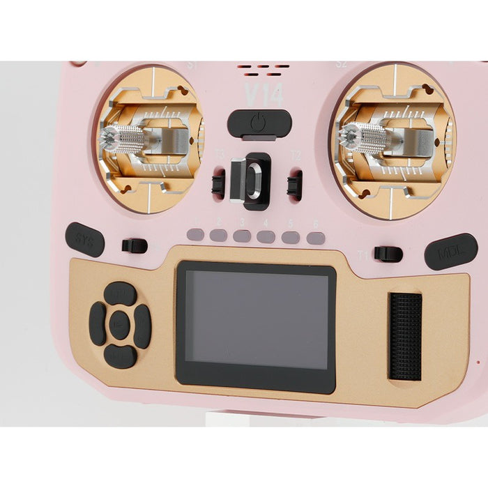 HelloRadioSky V14 MAX R9 OLED 2,4GHz 4in1 LBT Radio (Multimode - M2) - Gold/Pink