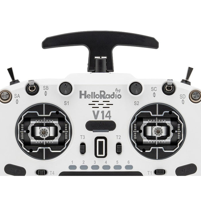 HelloRadioSky V14 MAX R9 OLED 2,4GHz ELRS LBT Radio (Multimode - M2) - Black/White